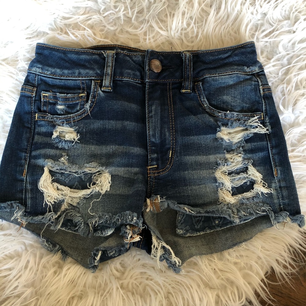 High rise short-shorts